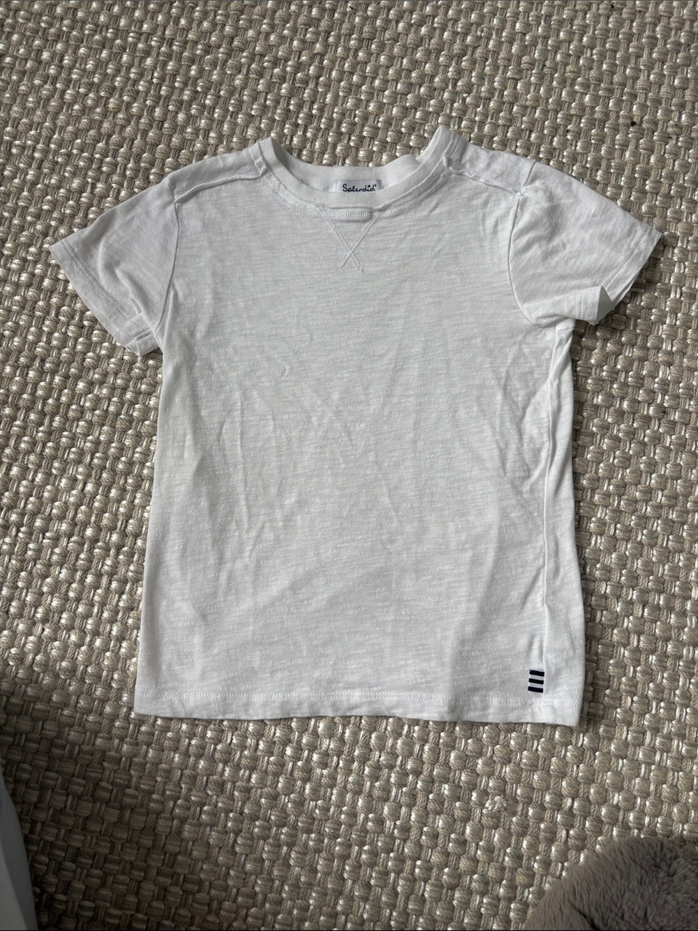 Splendid White Short-Sleeve Kids Tee